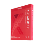 Vault X: 4-Pocket Exo-Tec® Zip Binder (Fire Red)