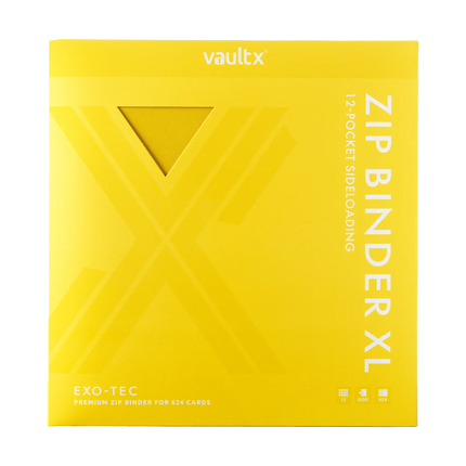 Vault X: 12-Pocket XL Exo-Tec® Zip Binder (Sunrise Yellow)
