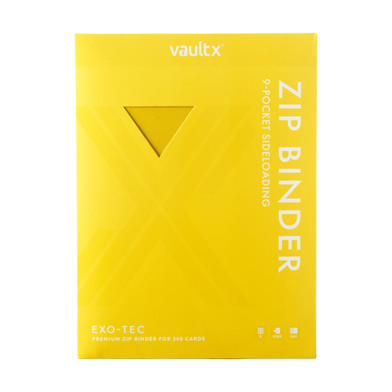 Vault X: 9-Pocket Exo-Tec® Zip Binder (Sunrise Yellow)