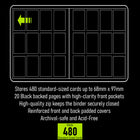 MintKeeper: 12-Pocket Premium Zip Binder (Blue)