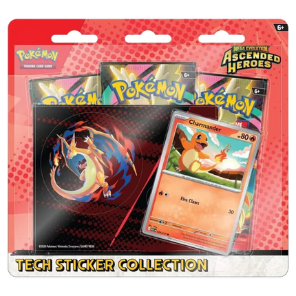 Pokemon TCG: Mega Evolution - Ascended Heroes - Tech Sticker Collection - Charmander