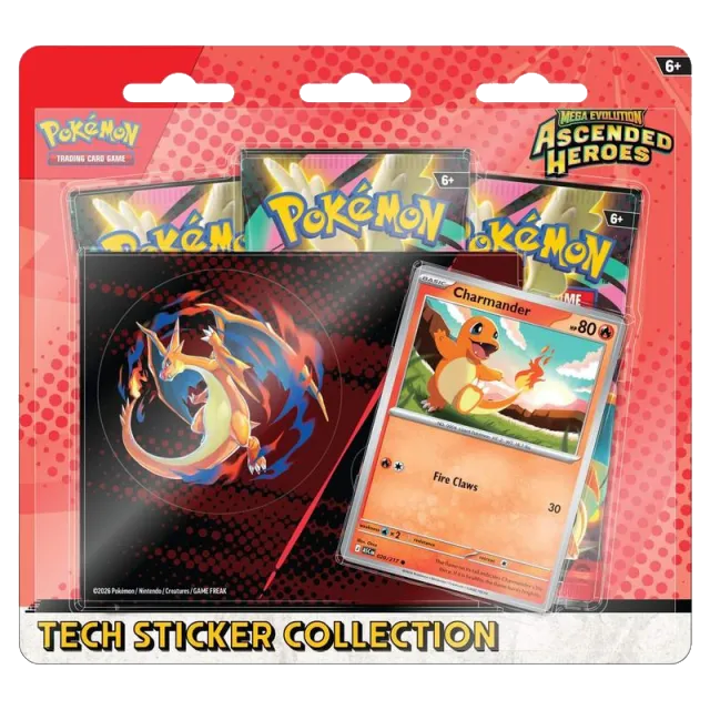 Pokemon TCG: Mega Evolution - Ascended Heroes - Tech Sticker Collection - Charmander