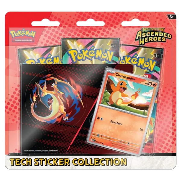 Pokemon TCG: Mega Evolution - Ascended Heroes - Tech Sticker Collection - Charmander
