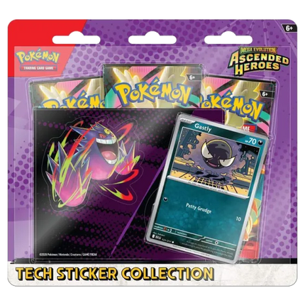 Pokemon TCG: Mega Evolution - Ascended Heroes - Tech Sticker Collection - Ghastly