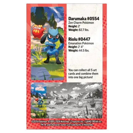 Pokemon TCG: Mega Evolution - Ascended Heroes - Mini Tin - Riolu & Darumaka