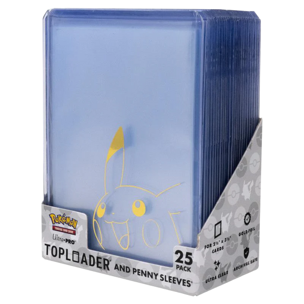 Ultra Pro - Penny Sleeve & Toploader Combo - Pikachu (25 Sleeves)