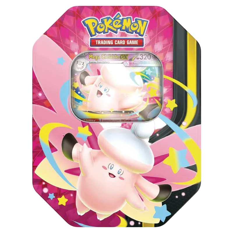 Pokemon TCG: Mega Moonlit Tin - Mega Clefable