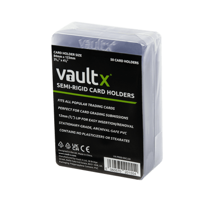 Vault X: Semi-Rigid Card Holders (50 Pack)