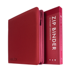 Vault X: 12-Pocket Exo-Tec® Zip Binder (Metallic Red)