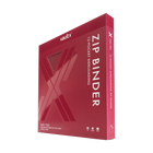 Vault X: 12-Pocket Exo-Tec® Zip Binder (Metallic Red)
