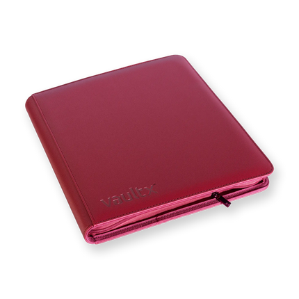 Vault X: 12-Pocket Exo-Tec® Zip Binder (Metallic Red)