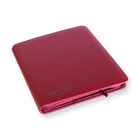 Vault X: 12-Pocket Exo-Tec® Zip Binder (Metallic Red)