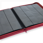 Vault X: 12-Pocket Exo-Tec® Zip Binder (Metallic Red)