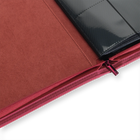 Vault X: 12-Pocket Exo-Tec® Zip Binder (Metallic Red)