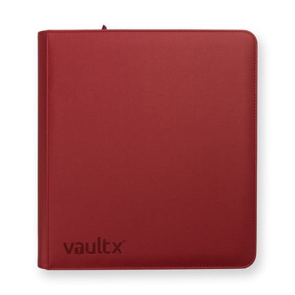 Vault X: 12-Pocket Exo-Tec® Zip Binder (Metallic Red)