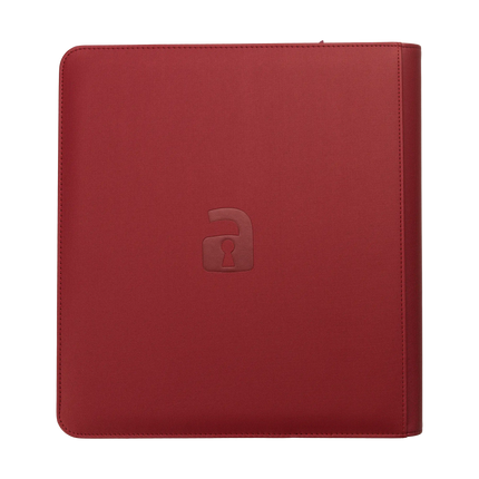 Vault X: 12-Pocket Exo-Tec® Zip Binder (Metallic Red)