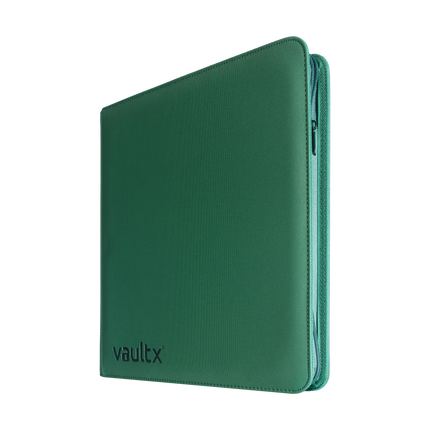 Vault X: 12-Pocket Exo-Tec® Zip Binder (Metallic Green)