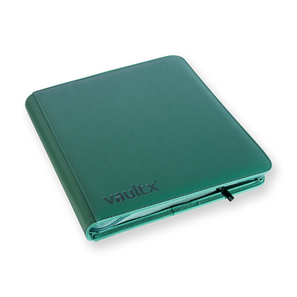 Vault X: 12-Pocket Exo-Tec® Zip Binder (Metallic Green)