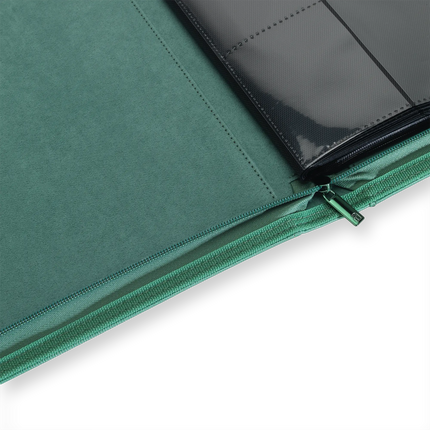Vault X: 12-Pocket Exo-Tec® Zip Binder (Metallic Green)