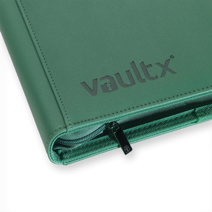 Vault X: 12-Pocket Exo-Tec® Zip Binder (Metallic Green)