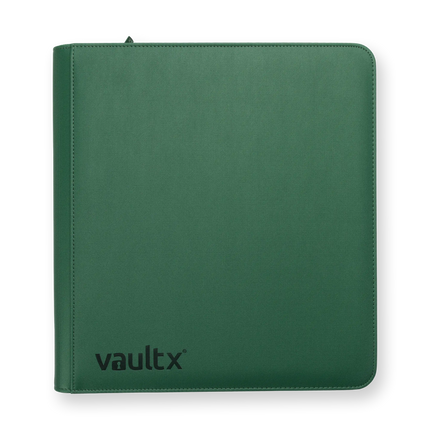Vault X: 12-Pocket Exo-Tec® Zip Binder (Metallic Green)