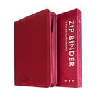 Vault X: 9-Pocket Exo-Tec® Zip Binder (Metallic Red)