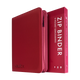 Vault X: 9-Pocket Exo-Tec® Zip Binder (Metallic Red)