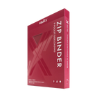 Vault X: 9-Pocket Exo-Tec® Zip Binder (Metallic Red)