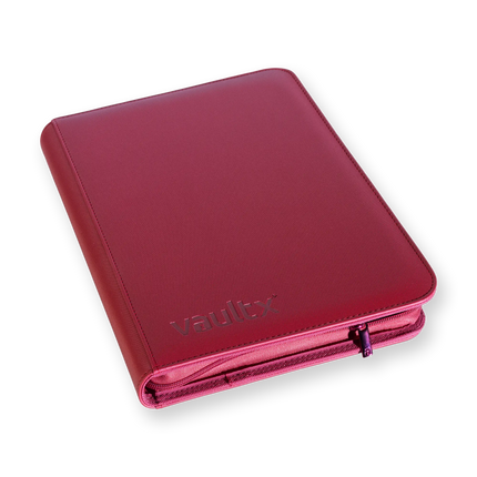 Vault X: 9-Pocket Exo-Tec® Zip Binder (Metallic Red)