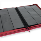 Vault X: 9-Pocket Exo-Tec® Zip Binder (Metallic Red)