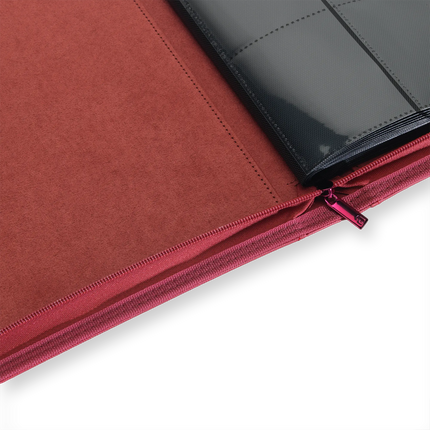 Vault X: 9-Pocket Exo-Tec® Zip Binder (Metallic Red)