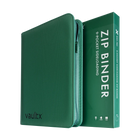 Vault X: 9-Pocket Exo-Tec® Zip Binder (Metallic Green)