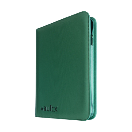 Vault X: 9-Pocket Exo-Tec® Zip Binder (Metallic Green)