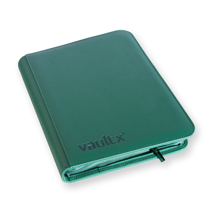 Vault X: 9-Pocket Exo-Tec® Zip Binder (Metallic Green)