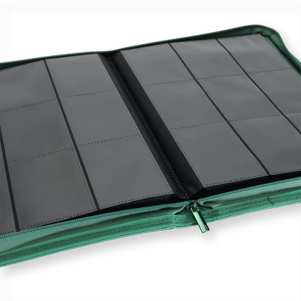 Vault X: 9-Pocket Exo-Tec® Zip Binder (Metallic Green)