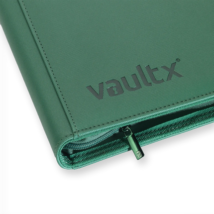 Vault X: 9-Pocket Exo-Tec® Zip Binder (Metallic Green)