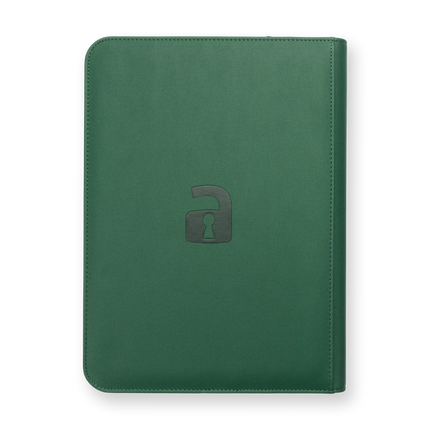 Vault X: 9-Pocket Exo-Tec® Zip Binder (Metallic Green)