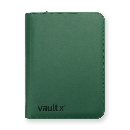 Vault X: 9-Pocket Exo-Tec® Zip Binder (Metallic Green)