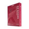 Vault X: 4-Pocket Exo-Tec® Zip Binder (Metallic Red)