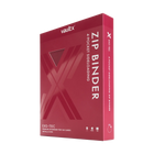 Vault X: 4-Pocket Exo-Tec® Zip Binder (Metallic Red)