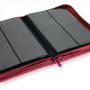 Vault X: 4-Pocket Exo-Tec® Zip Binder (Metallic Red)