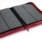 Vault X: 4-Pocket Exo-Tec® Zip Binder (Metallic Red)