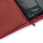 Vault X: 4-Pocket Exo-Tec® Zip Binder (Metallic Red)