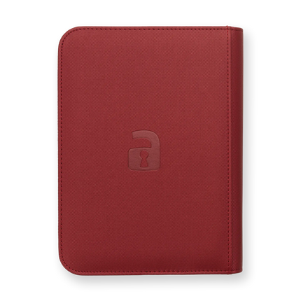 Vault X: 4-Pocket Exo-Tec® Zip Binder (Metallic Red)