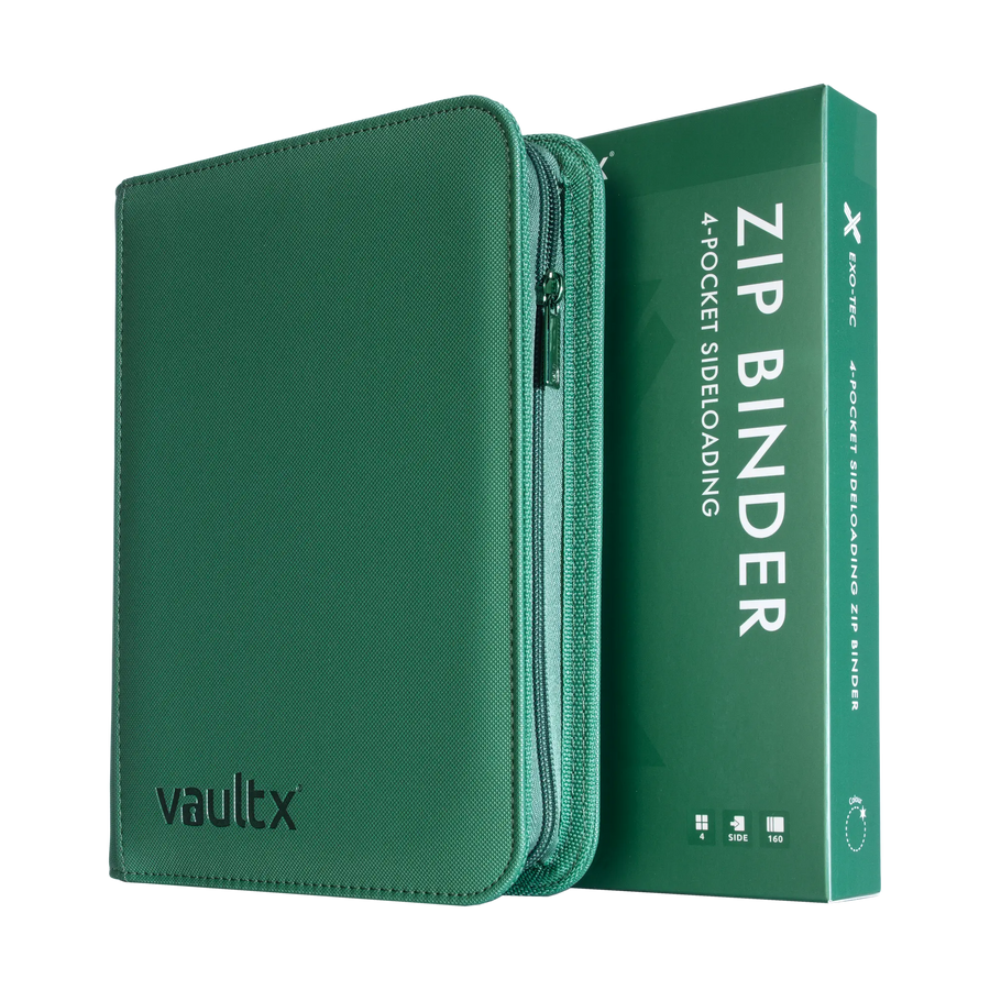 Vault X: 4-Pocket Exo-Tec® Zip Binder (Metallic Green)