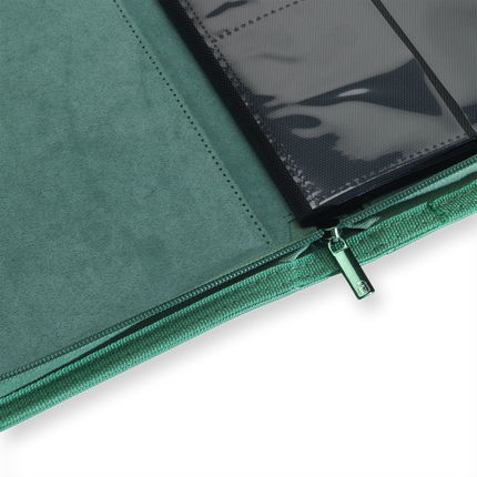 Vault X: 4-Pocket Exo-Tec® Zip Binder (Metallic Green)