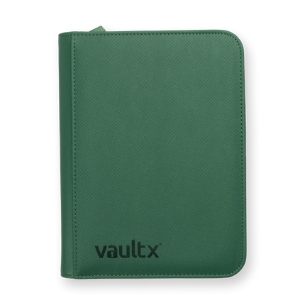 Vault X: 4-Pocket Exo-Tec® Zip Binder (Metallic Green)