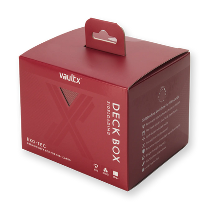 Vault X: Exo-Tec® Sideloading Deck Box 100+ (Metallic Red)