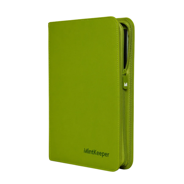 MintKeeper: 9-Pocket Premium Zip Binder (Lime Green)