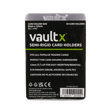 Vault X: Semi-Rigid Card Holders (50 Pack)